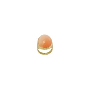 PLATED RING FACETED GLASS