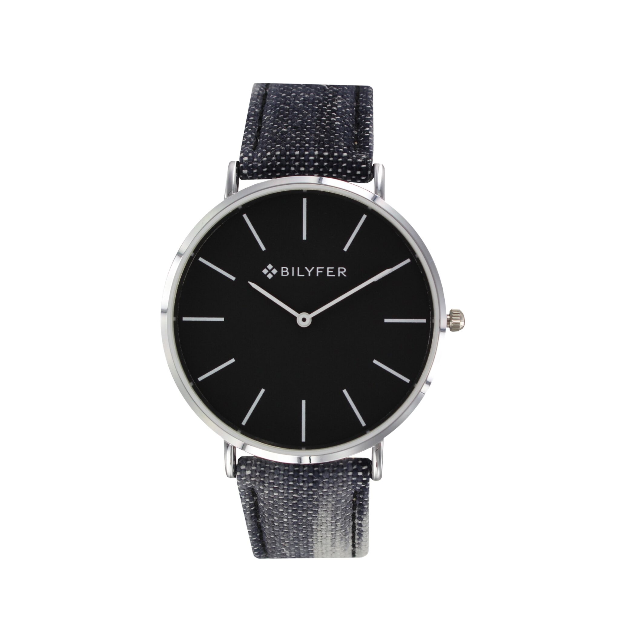 RELOJ CAJA 42 MM CORREA IKAT CON PIEL NEGRO