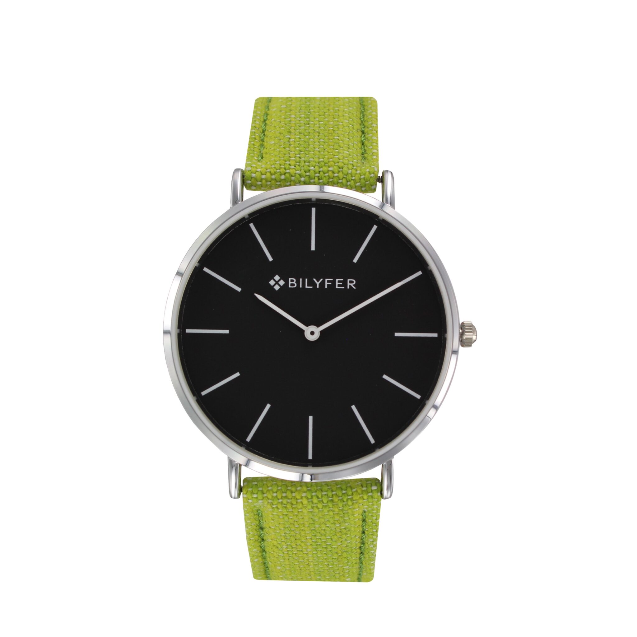 RELOJ CAJA 42 MM CORREA IKAT CON PIEL VERDE