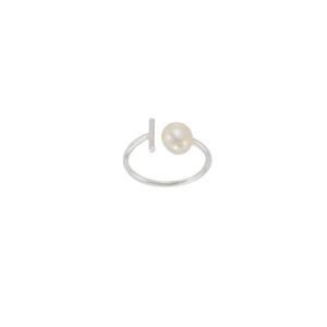 PEARL COLLECTION RING WITH GOLD PLATED SHELL