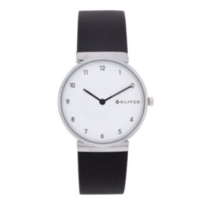 RELOJ CLÁSICO NÚMEROS ÁRABES CORREA PIEL 3ATM
