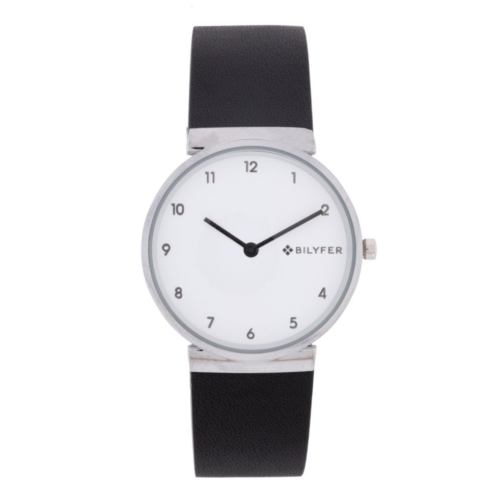 RELOJ CLÁSICO NÚMEROS ÁRABES CORREA PIEL 3ATM
