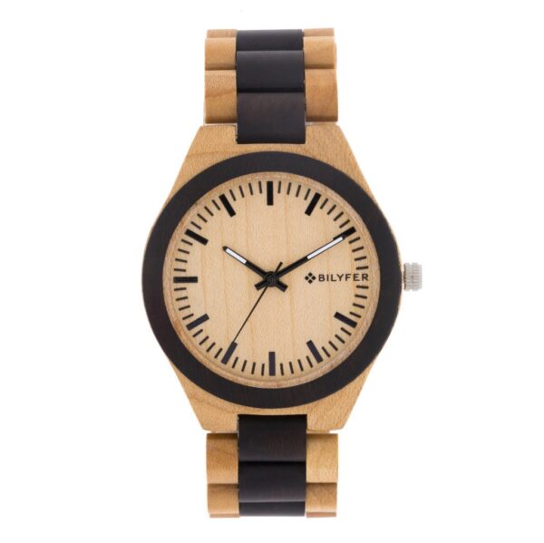 RELOJ MADERA ARCE EBANO NEGRO