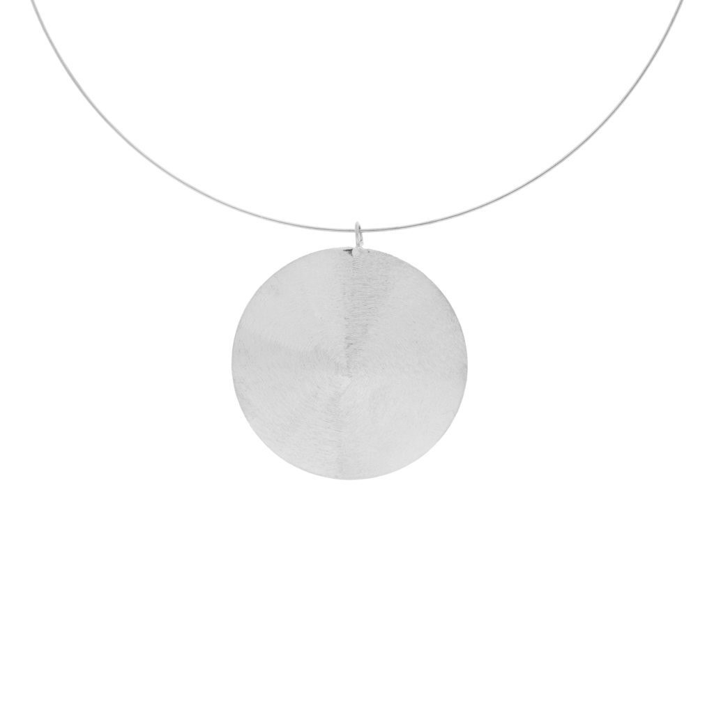 COLLAR CHAPADO RODIO ARTESANAL REDONDO