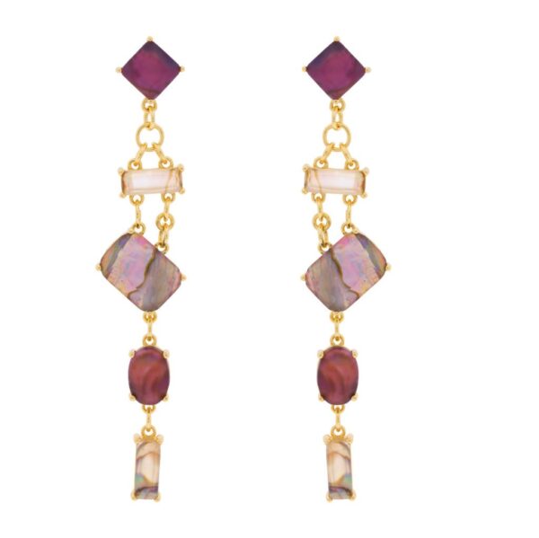 SLOPE CRISTAL AND GOLD PLATED MADREPERLA 5 PIECES