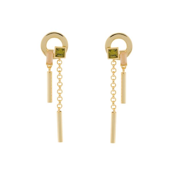 CRISTAL GOLD PLATED EARRING