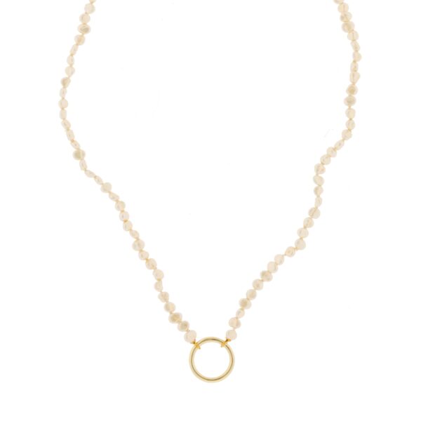 COLLAR IRREGULAR DE PERLAS ORQUIDEA