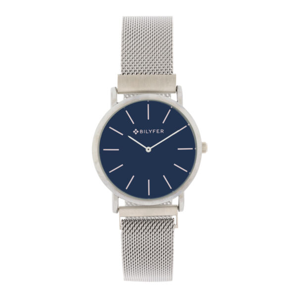 36mm  case with magnetic mesh band , blue dial