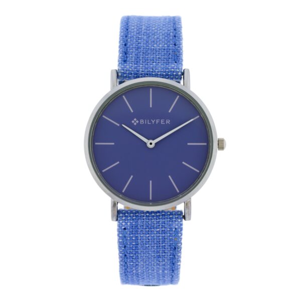 IKAT WATCH LEATHER STRAP COTTON & SILK BOX 36MM