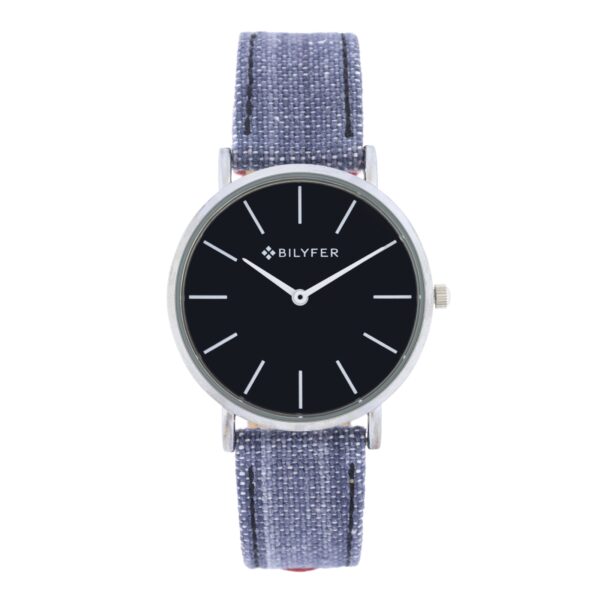 IKAT WATCH LEATHER STRAP COTTON & SILK BOX 36MM