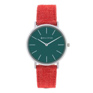 IKAT WATCH LEATHER STRAP COTTON & SILK BOX 36MM