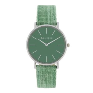 IKAT WATCH LEATHER STRAP COTTON & SILK BOX 36MM