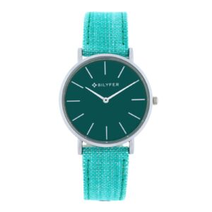 IKAT WATCH LEATHER STRAP COTTON & SILK BOX 36MM