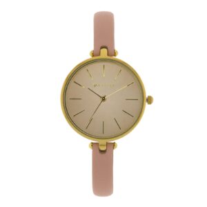 RELOJ CAJA 33 MM Y CORREA PIEL 8 MM ROSA