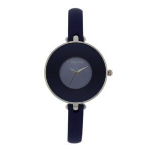 RELOJ CAJA 33 MM CRISTAL PINTADA Y CORREA 8 MM AZUL