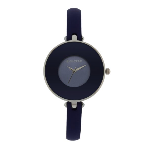 RELOJ CAJA 33 MM CRISTAL PINTADA Y CORREA 8 MM AZUL