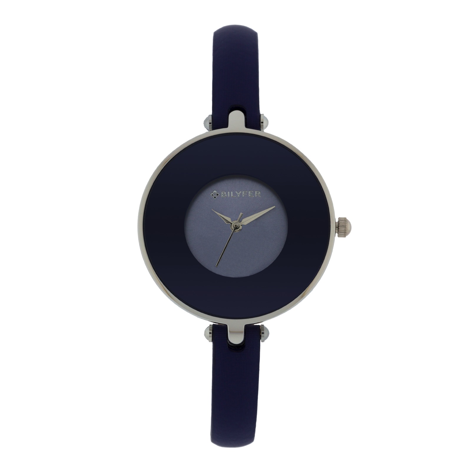 RELOJ CAJA 33 MM CRISTAL PINTADA Y CORREA 8 MM AZUL