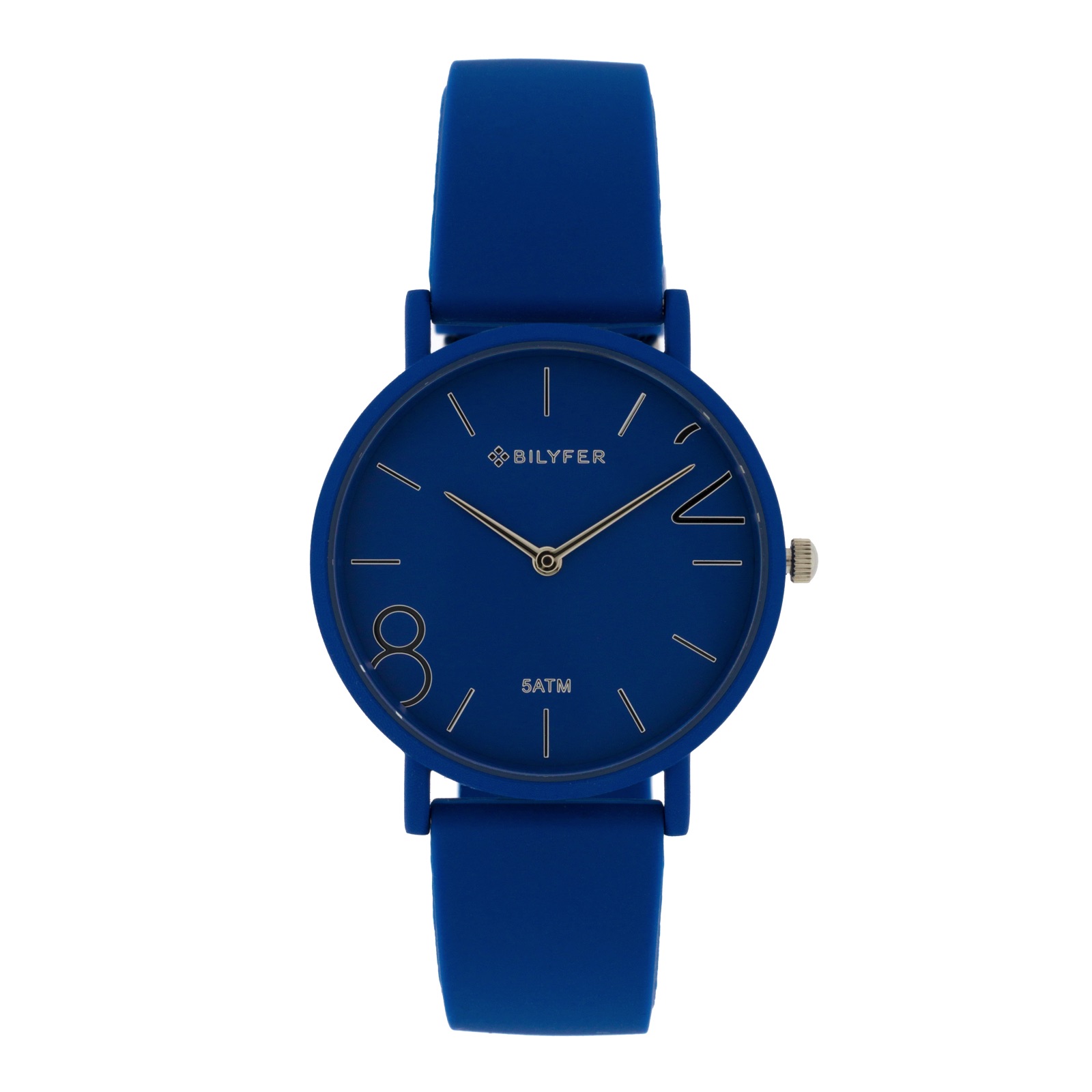 RELOJ 36MM COLORES 8 &2 SILICONA 5ATM SUMERGIBLE AZUL