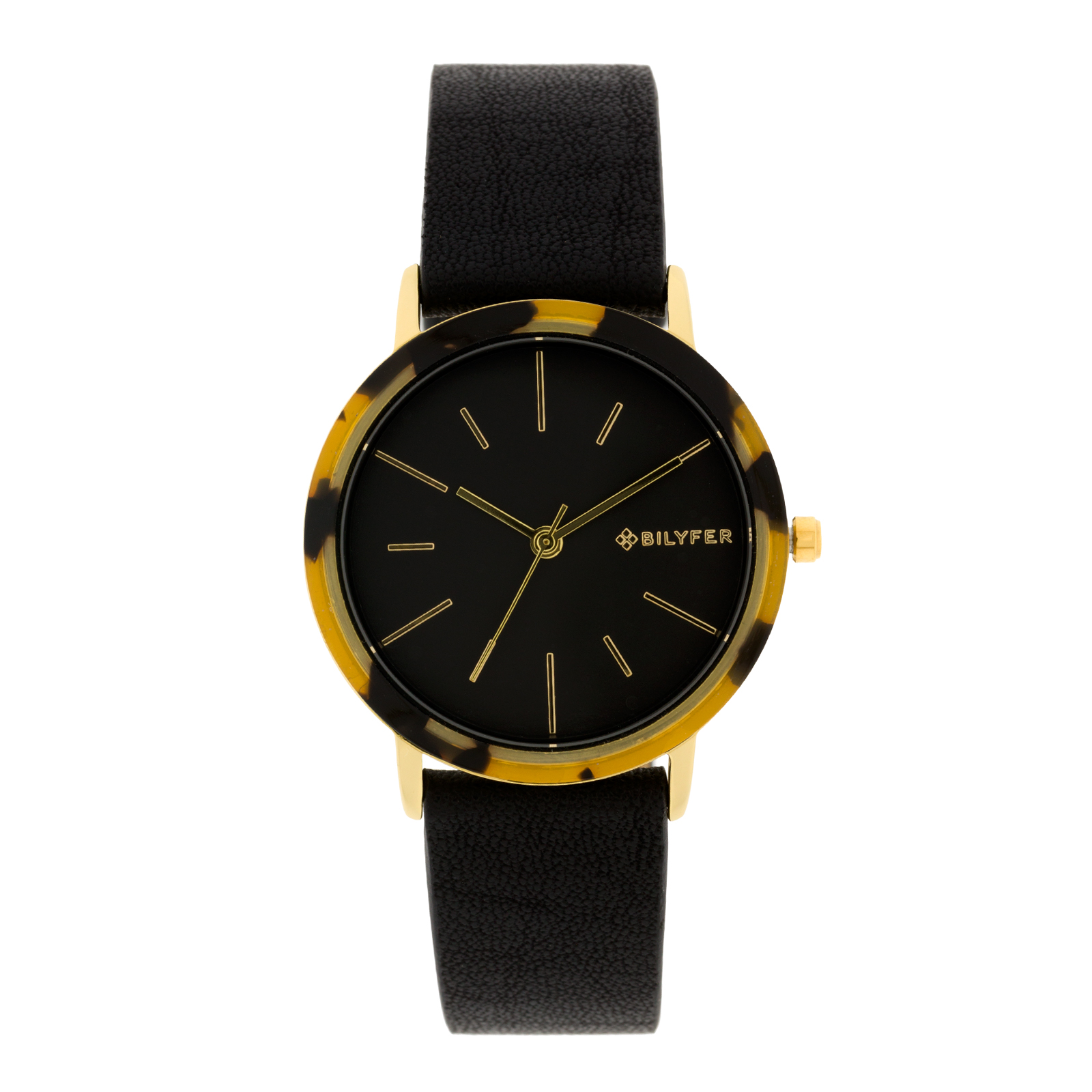 RELOJ MARRÓN 36MM CON ÍNDICES BISEL ACRÍLICO CORREA INTERIOR PIEL