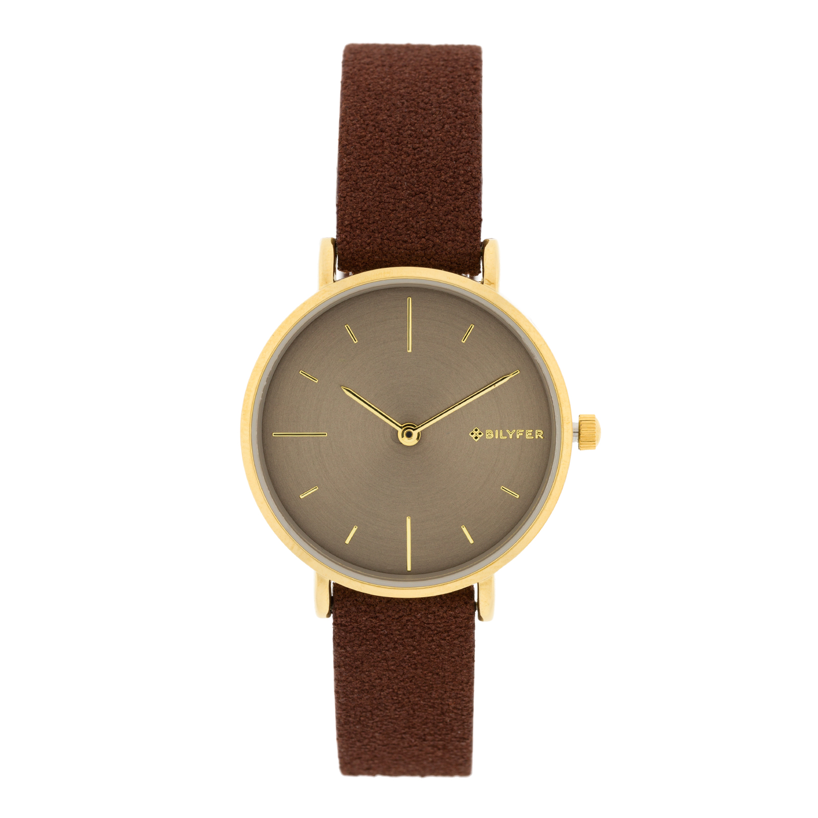RELOJ CAMEL 32MM CORREA INTERIOR DE PIEL ESFERA GRIS CON ÍNDICES