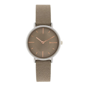 RELOJ GRIS 32MM CCON ÍNDICES CORREA INTERIOR DE PIEL ESFERA GRIS
