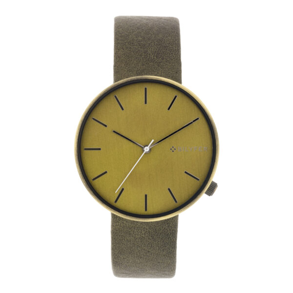 38MM WATCH CASE GOLD AGED INTERIOR LEATHER STRAP