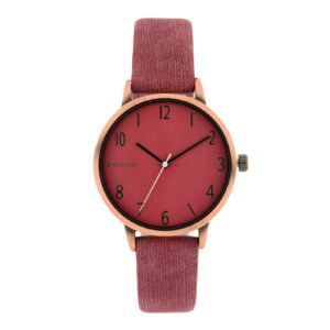 Garnet copper watch 36mm case inner leather strap