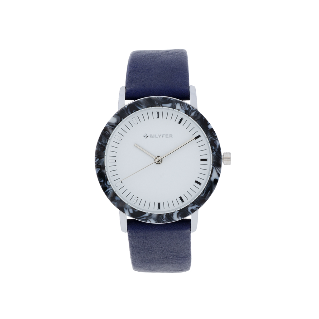 RELOJ CON BISEL ACRICILO COLORES 36MM