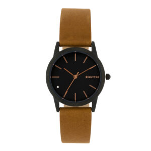 Reloj Bilyfer con caja de acero 33mm y correa piel