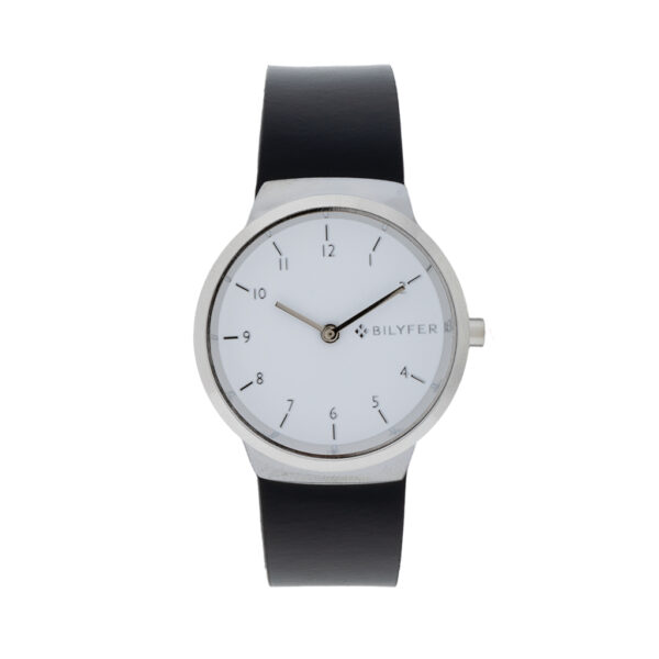 RELOJ CON NÚMEROS 33MM CORREA DE PIEL INTEGRADA