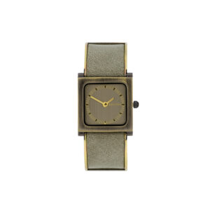 RELOJ CUADRADO CON DETALLE METÁLICO EN LA CORREA