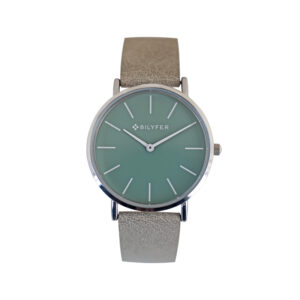 WATCH WITH INDICES AND INTERIOR WHITE HAND LEATHER STRAP