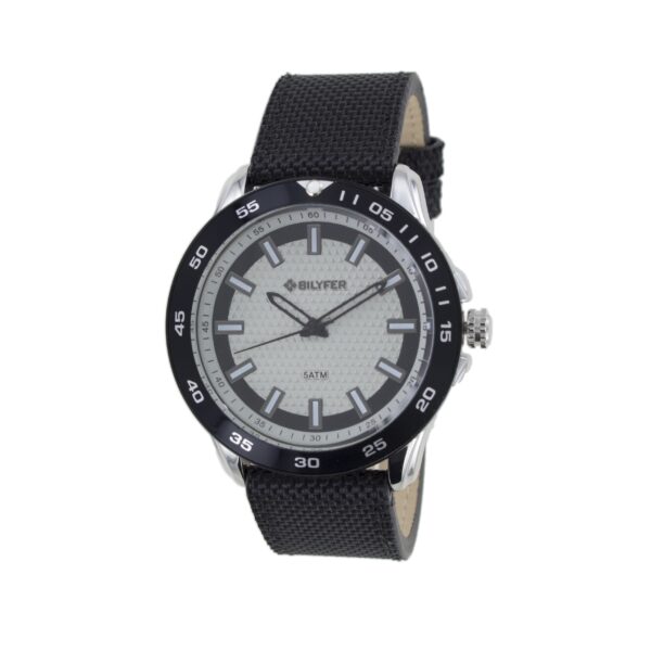 Sports watch with black canvas strap 5ATM  WR