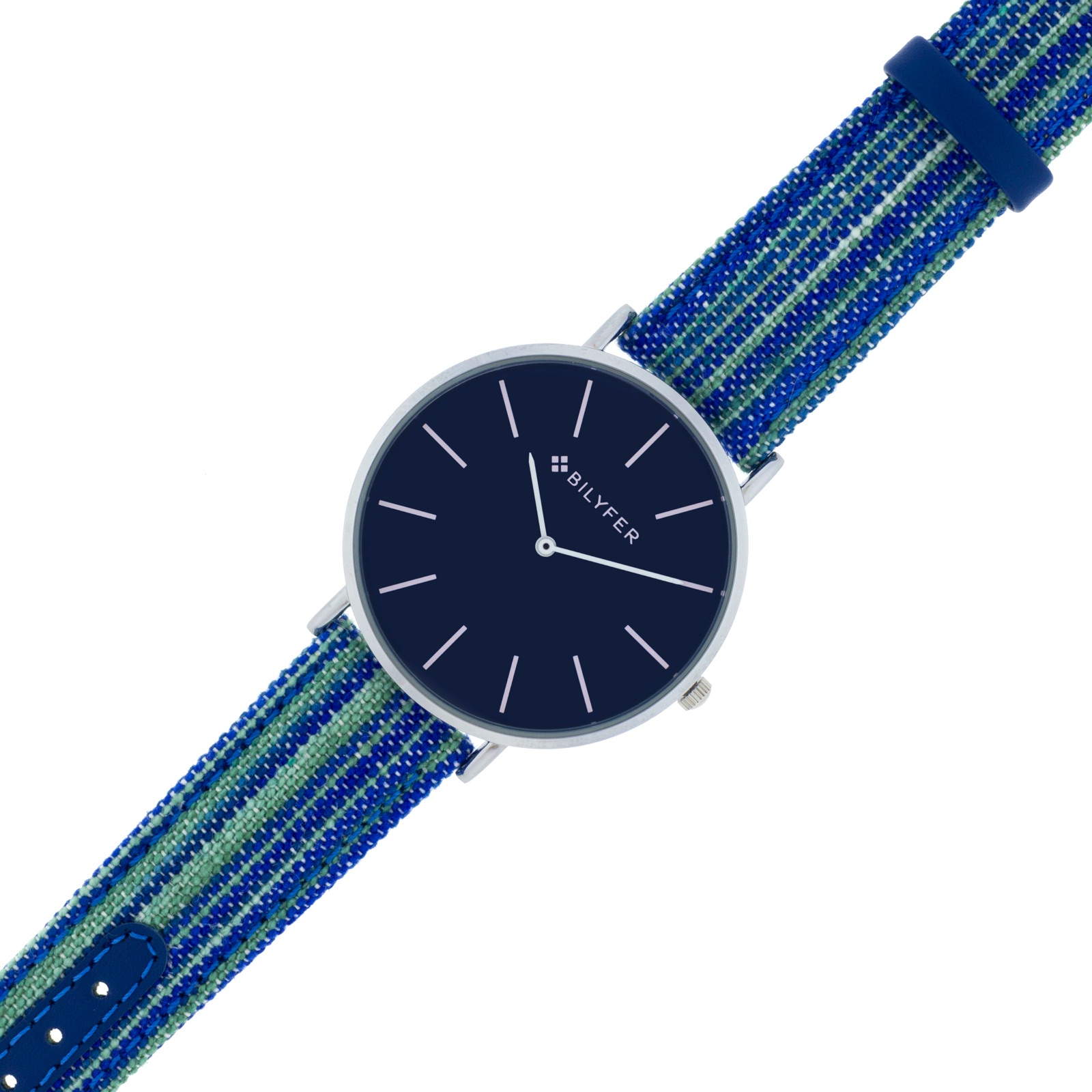 RELOJ CORREA LARGA PIEL CON TRABILLA METAL VERDE
