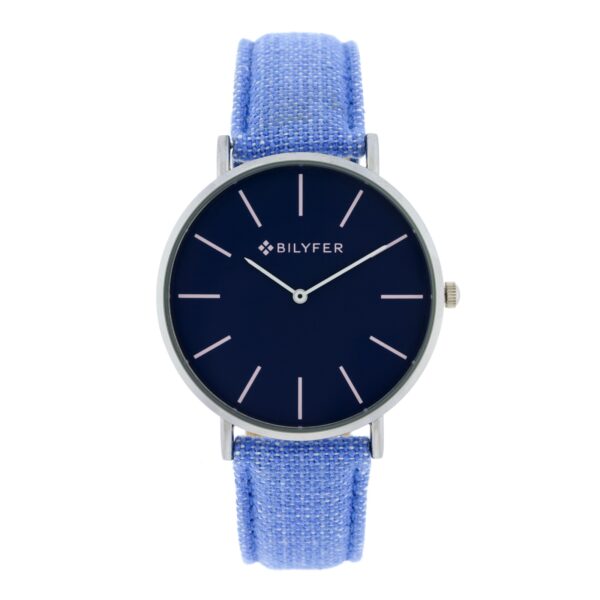IKAT WATCH LEATHER STRAP COTTON & SILK BOX 42MM