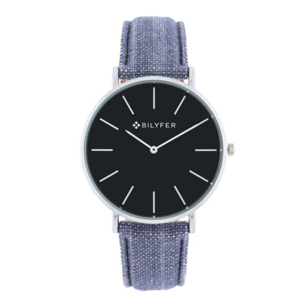 IKAT WATCH LEATHER STRAP COTTON & SILK BOX 42MM