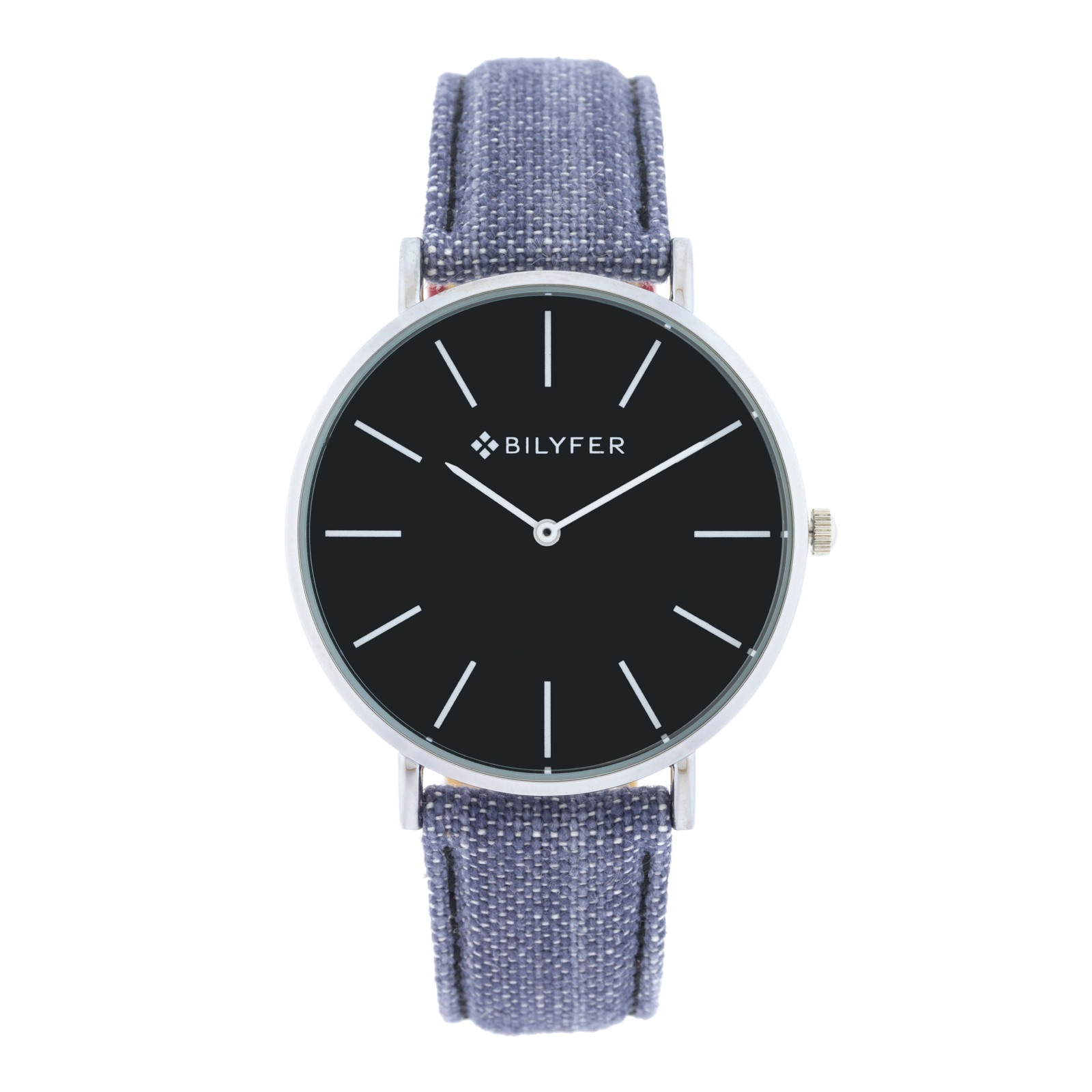 RELOJ IKAT CORREA PIEL ALGODON&SEDA CAJA 42MM GRIS