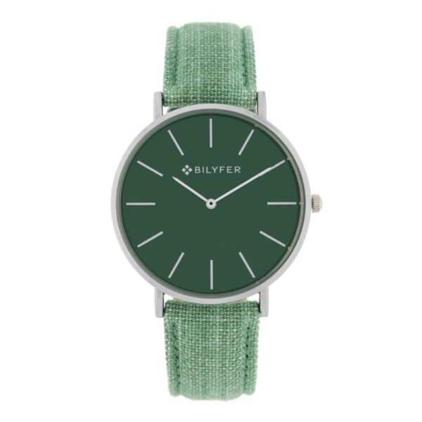 IKAT WATCH LEATHER STRAP COTTON & SILK BOX 42MM