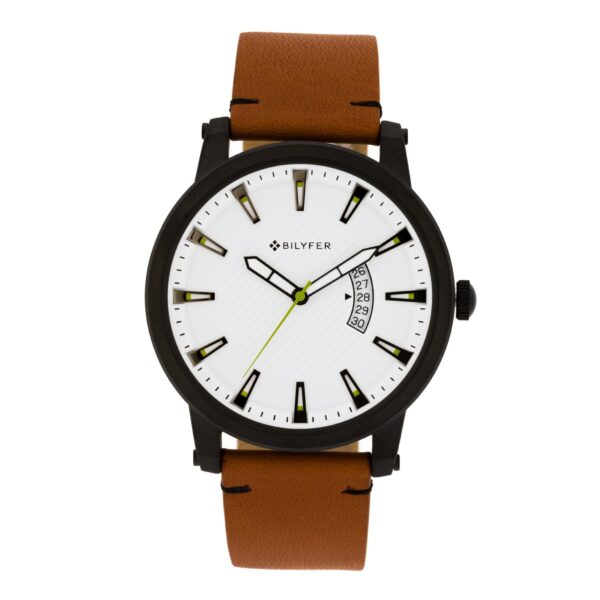 45MM WATCH STRAP LEATHER SPORTS CALENDAR