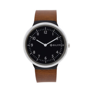 WATCH WITH INTEGRATED LEATHER STRAP AND 40M CASE