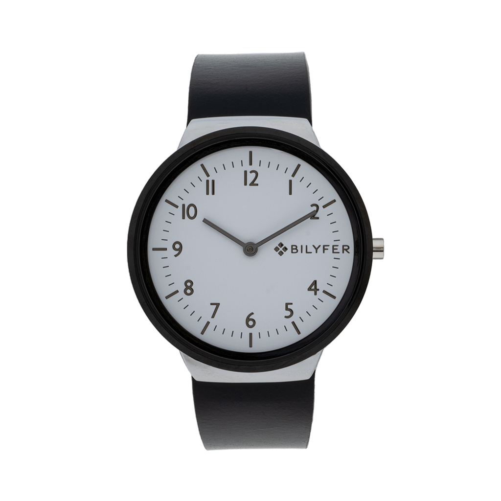 RELOJ CON CORREA DE PIEL INTEGRADA Y CAJA DE 40M