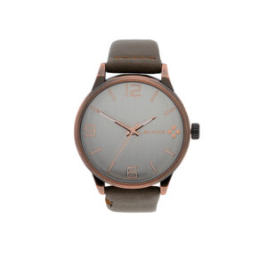 RELOJ CABALLERO CON CORREA DE PIEL COSIDA ACABADO ANTIQUE