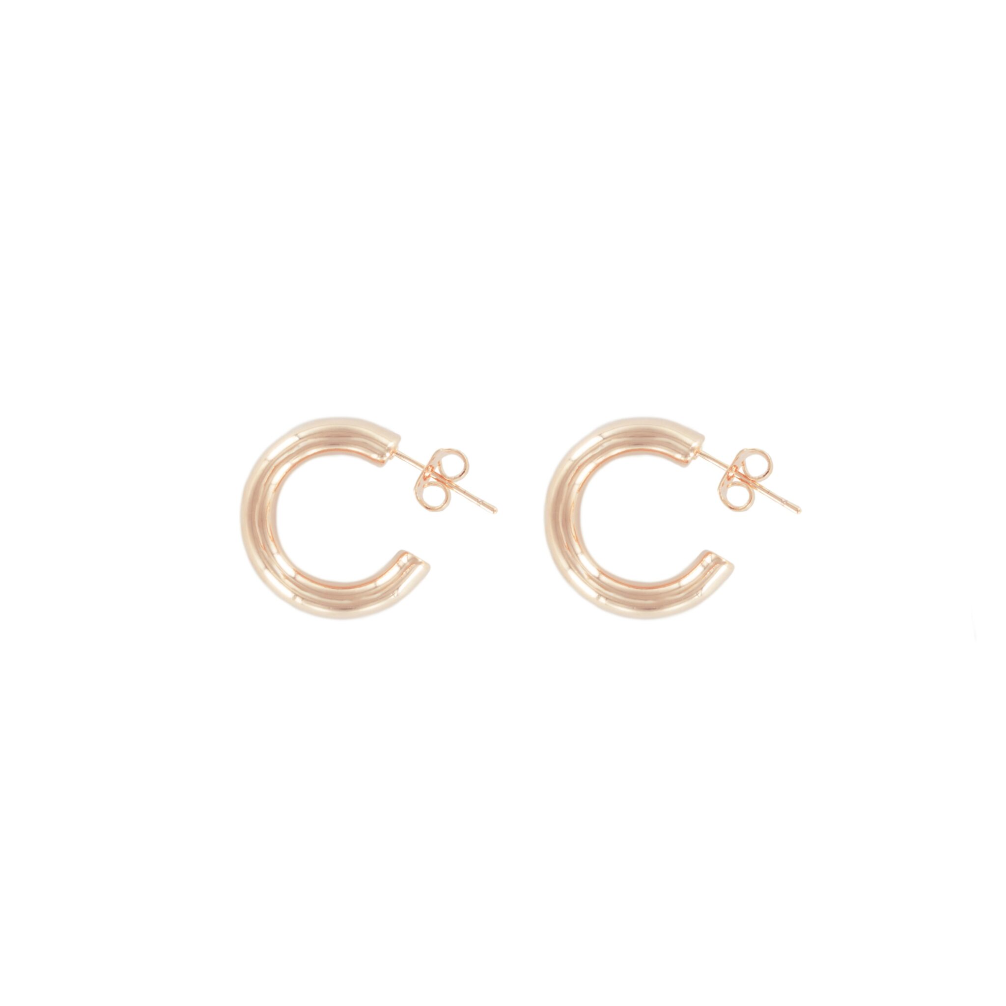 ARO CHAPADO ORO ROSA BRILLO 19MM