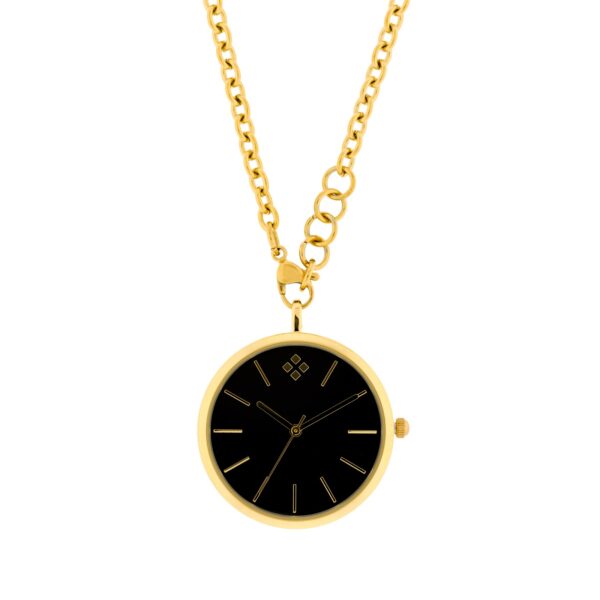 CLOCK PENDANT BOX 33 MM CHAIN ​​STEEL 76 CM