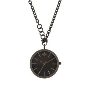 CLOCK PENDANT BOX 33 MM CHAIN STEEL 76 CM