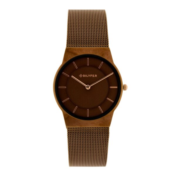 BROWN 32MM WATCH STEEL MESH BALL 2 NIEVELS