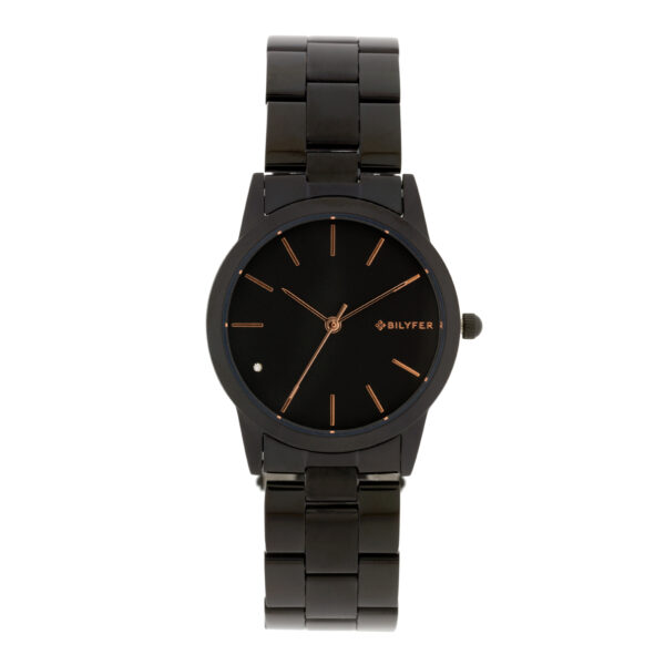 SUBMERSIBLE BLACK STEEL WATCH 5 ATM WITH ZIRCONIA