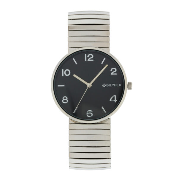 Bilyfer watch with extensible bracelet and Arabic numerals