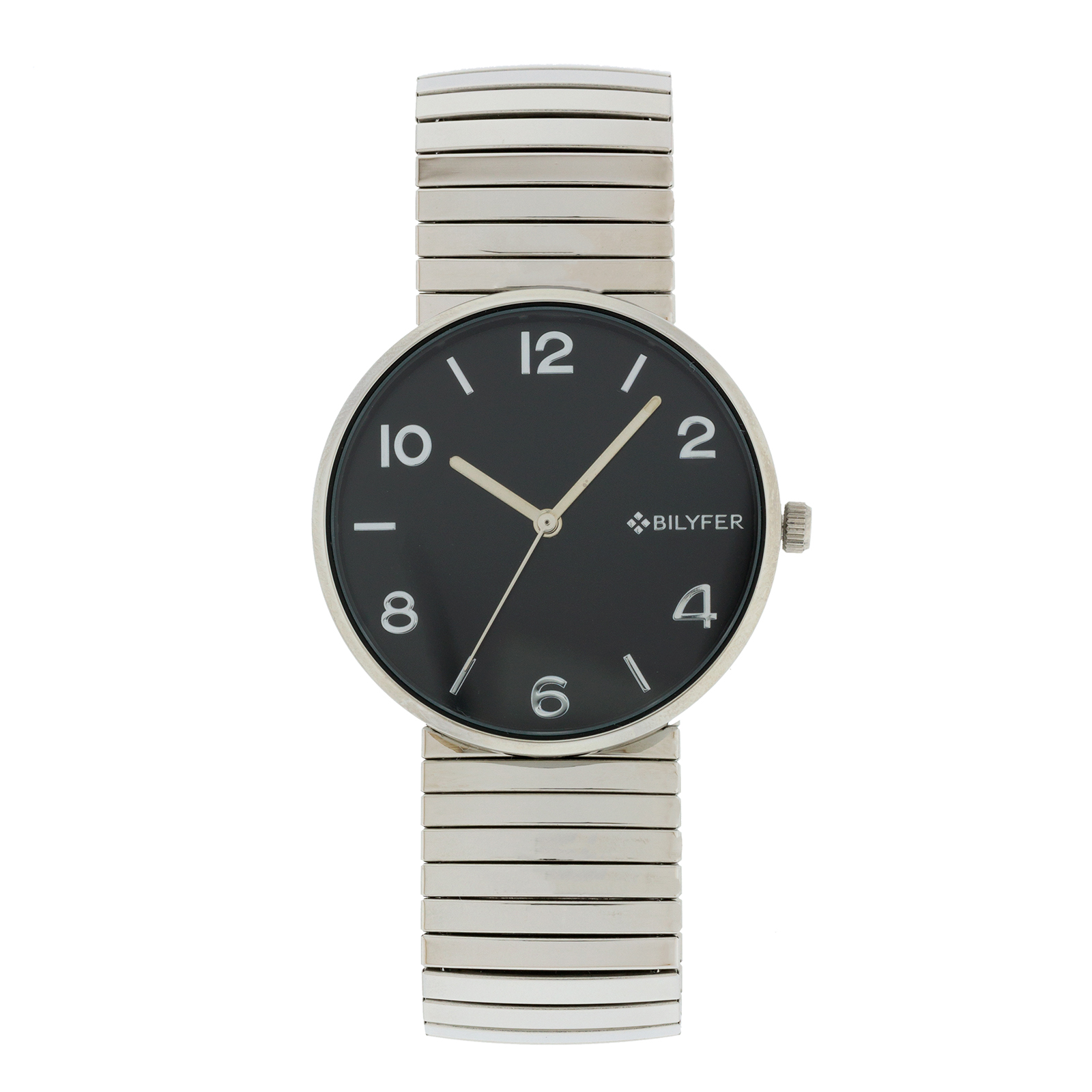 Reloj Bilyfer con brazalete extensible y números árabes
