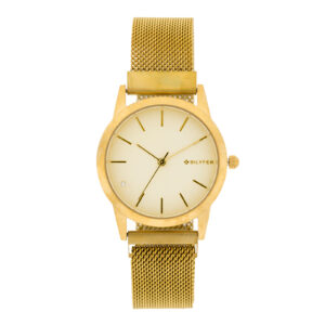 Steel Bilyfer watch with magnet mesh indexes and zirconia